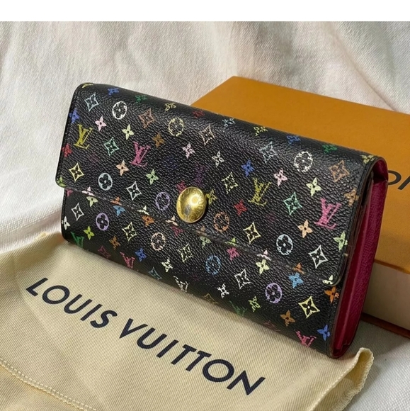 Louis Vuitton multicolored black wallet - Picture 2 of 15